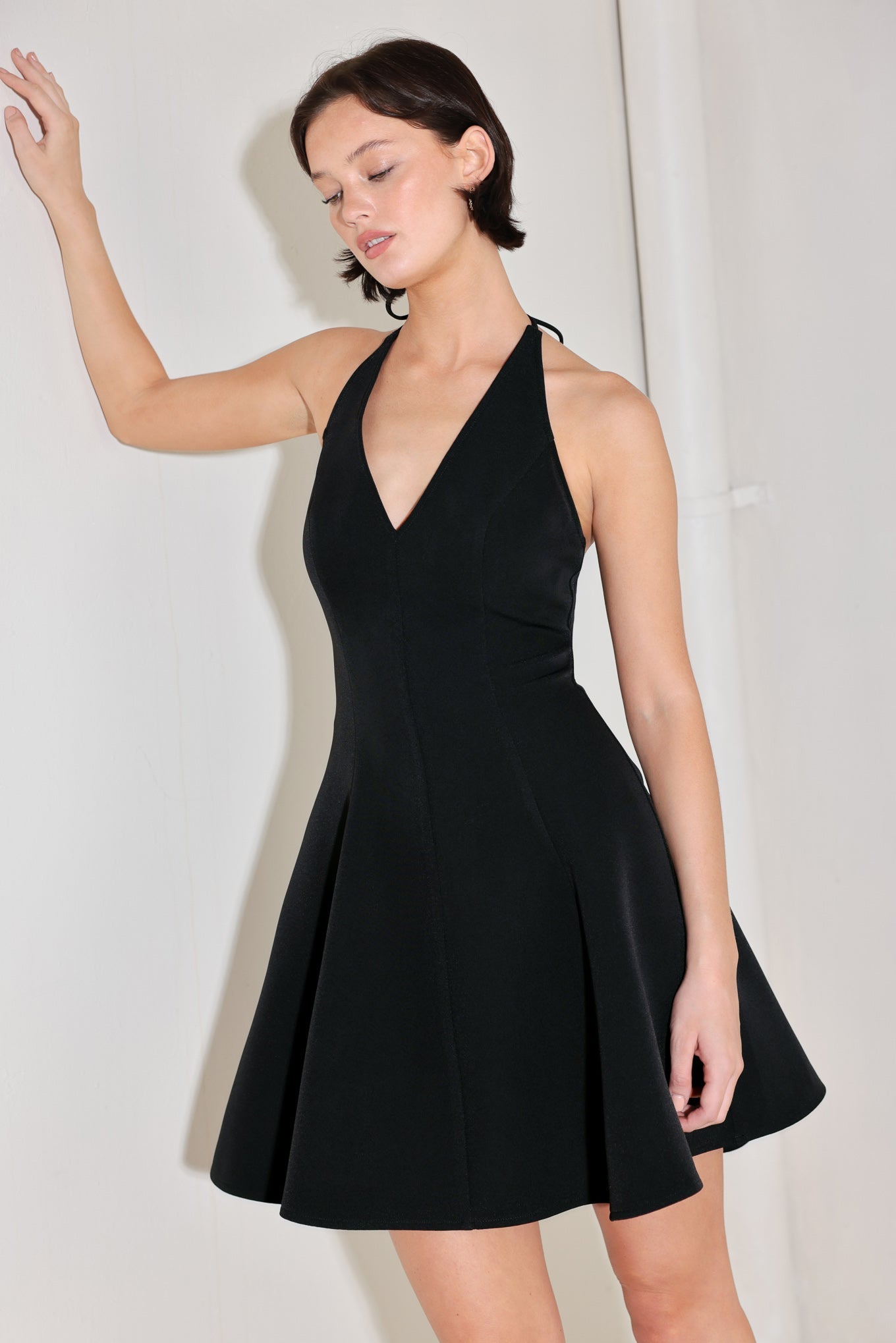 Lady Black Tie - Rodeo Romance Halter Mini Dress