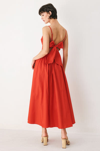 THE RIVIERA NIGHTS CUT-OUT MIDI DRESS