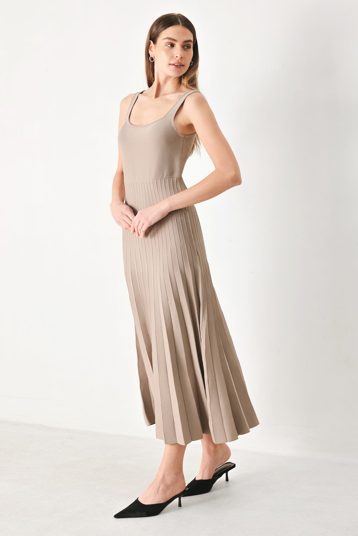 sweater dress with pleated skirt Leighton Sweater and Pleated Skirt Set