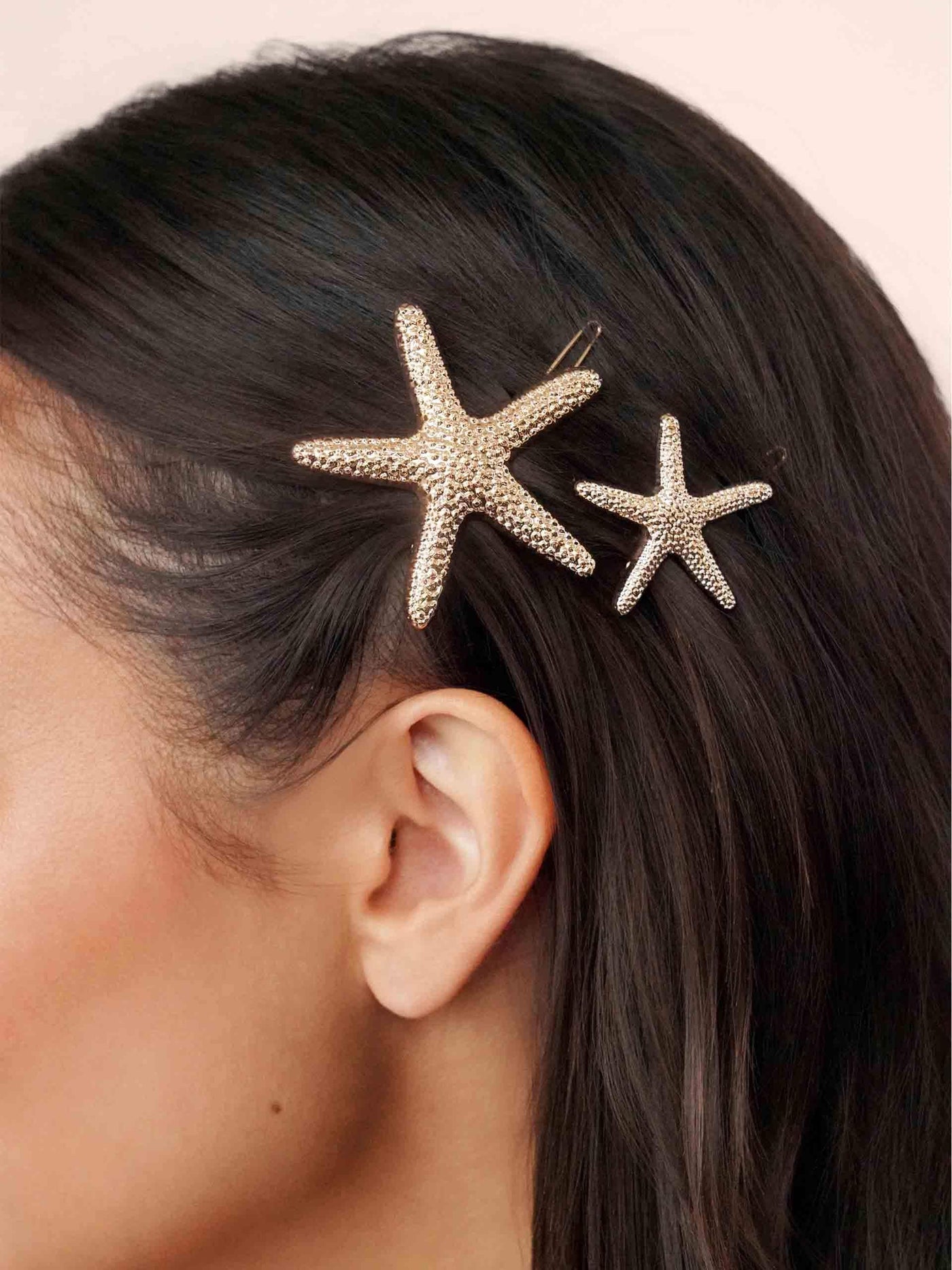 Starfish Barrette Set
