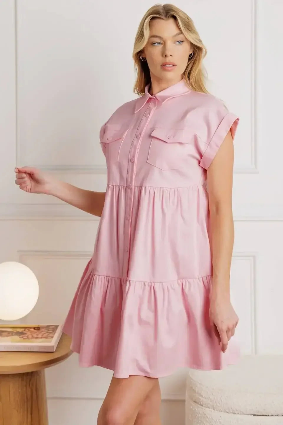 COMMON GROUND - FRONT POCKET MINI DRESS