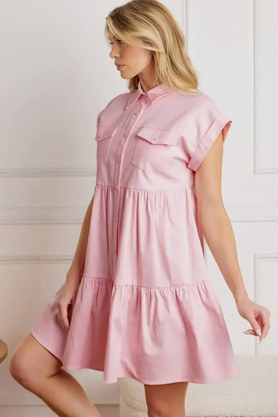 COMMON GROUND - FRONT POCKET MINI DRESS