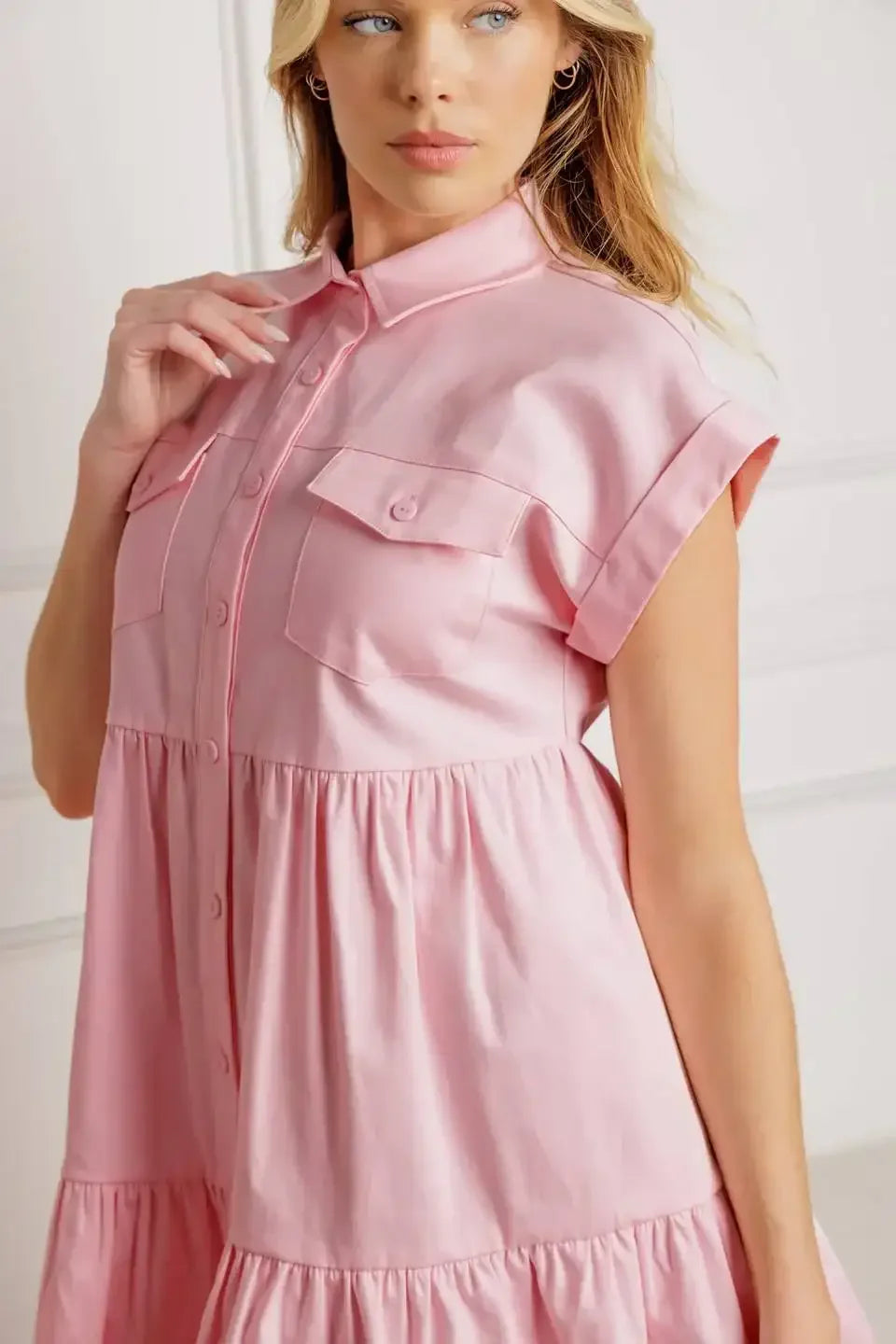 COMMON GROUND - FRONT POCKET MINI DRESS