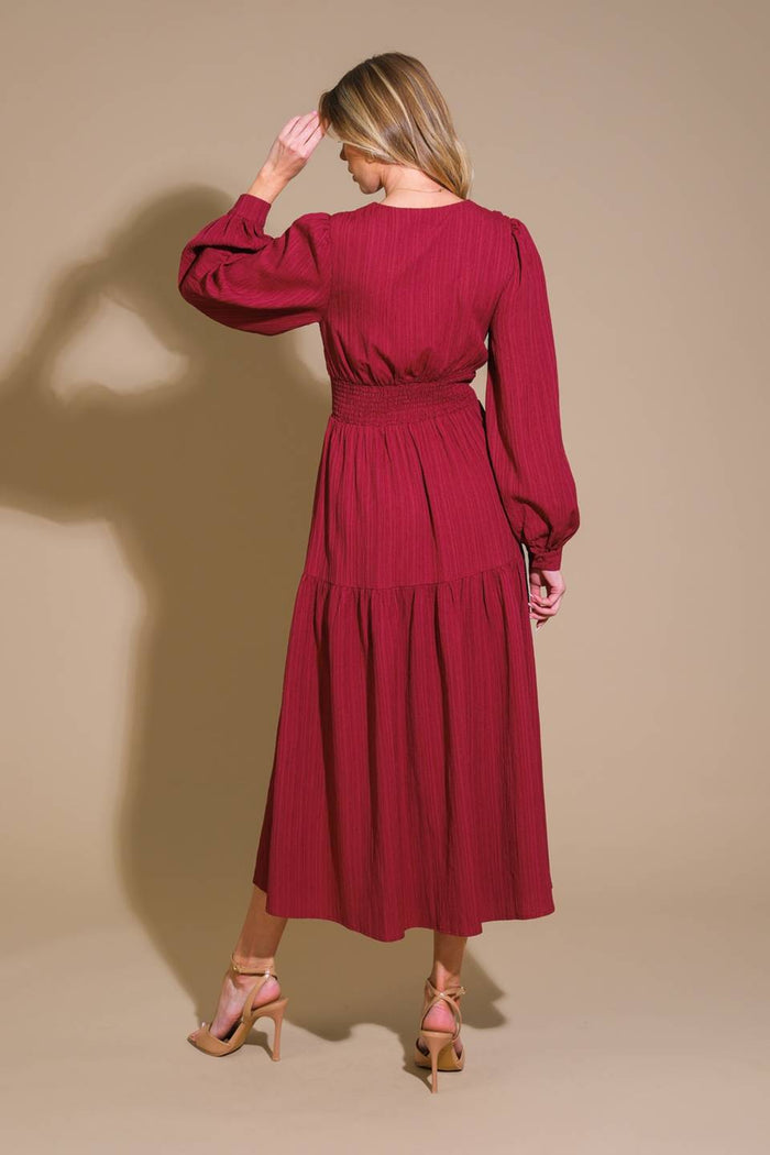 POSH PRESENCE WOVEN MIDI DRESS main image 0