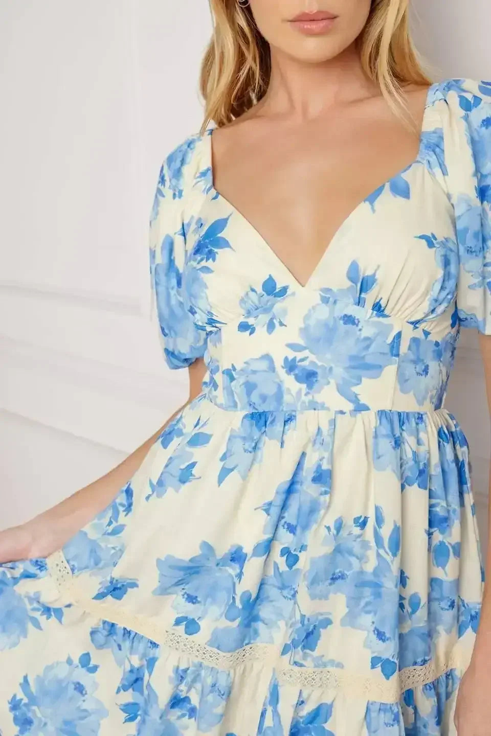 THROUGH THE FOG WOVEN MIDI DRESS