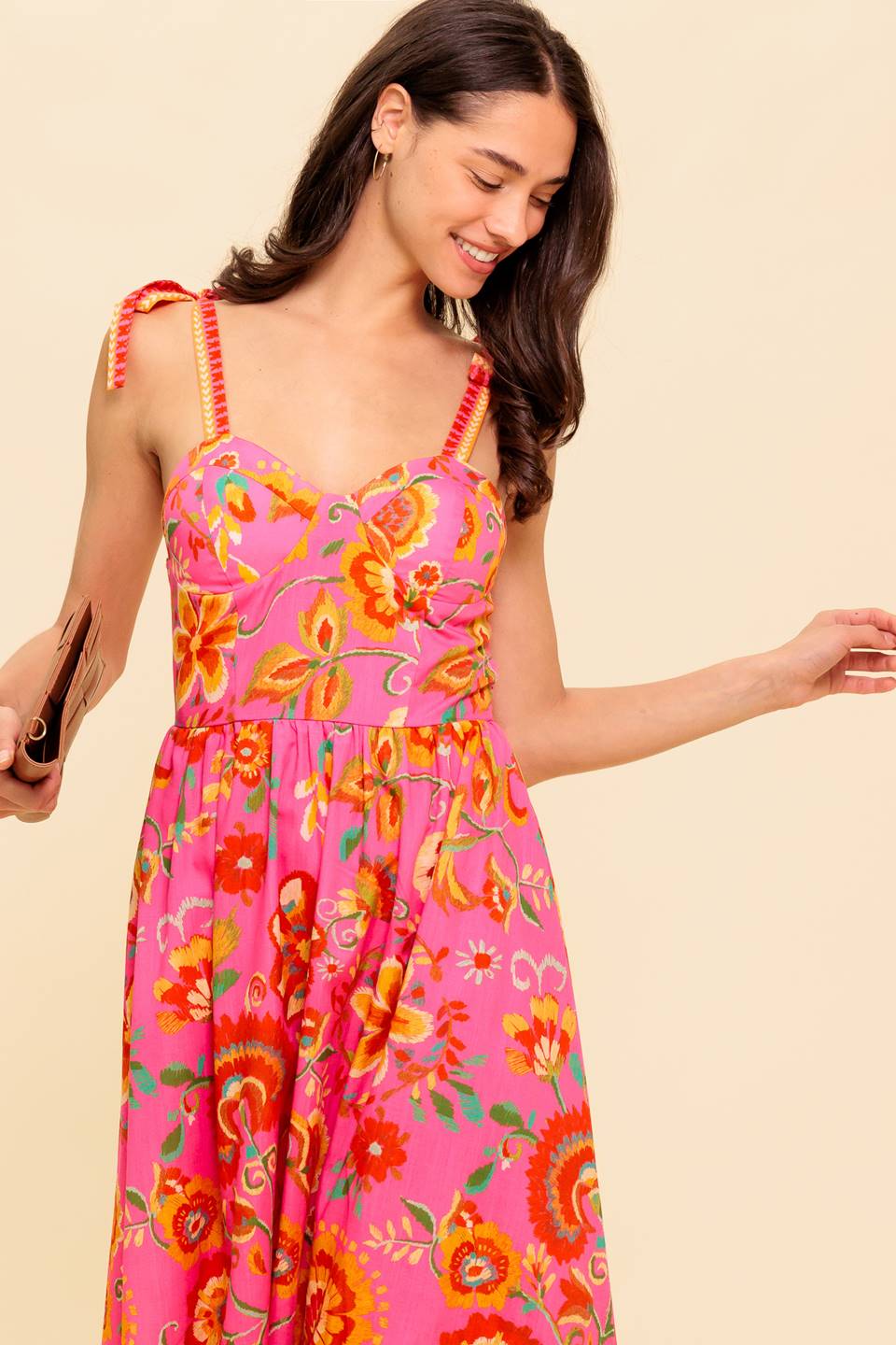 midi dress with gathering Women's The Feathers A-line Gathering Midi Dress XS/S/M/L/Customize White MEAN BLVD White / M