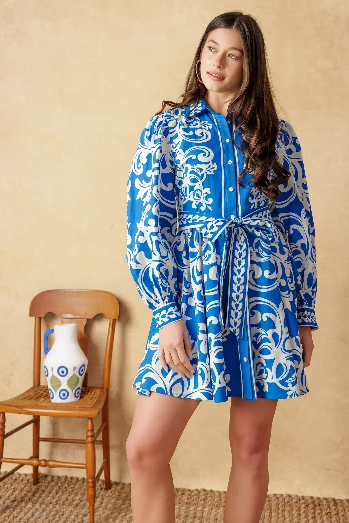 MOONSTONE DREAMS MINI DRESS - BLUE