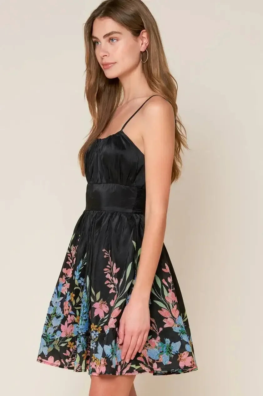 WITH THE TIDE WOVEN MINI DRESS