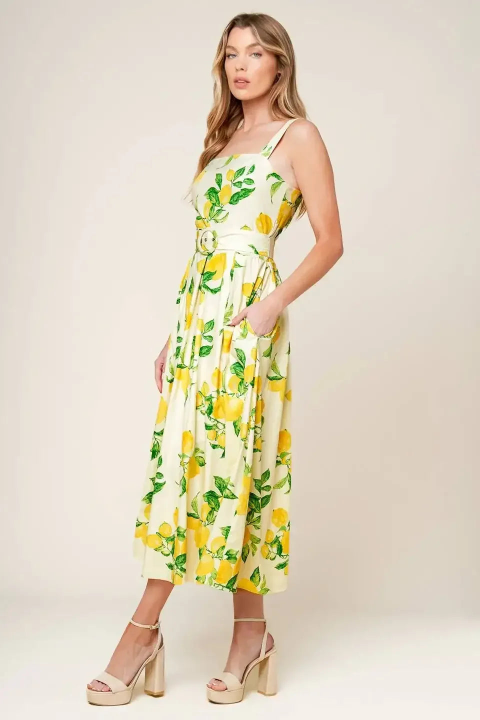 LEMONADE PERFECTION MIDI DRESS