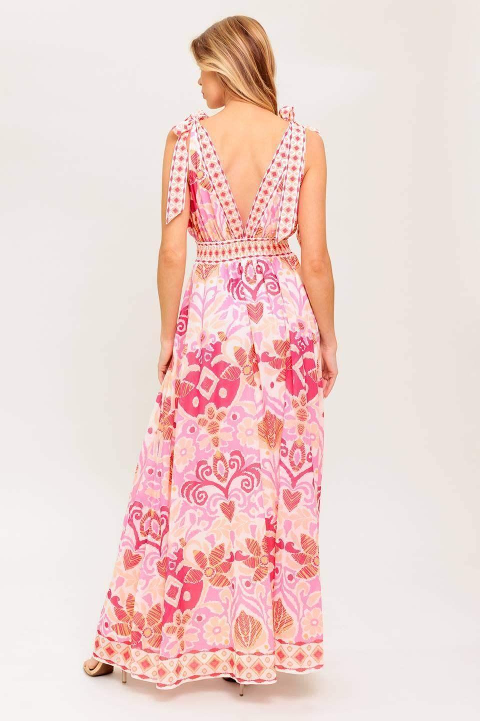 VINEYARD BLUSH MAXI DRESS - PINK