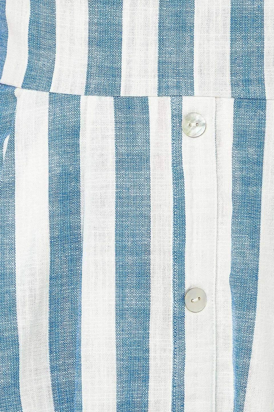 RIVERSIDE PARK BLUE STRIPE MIDI DRESS