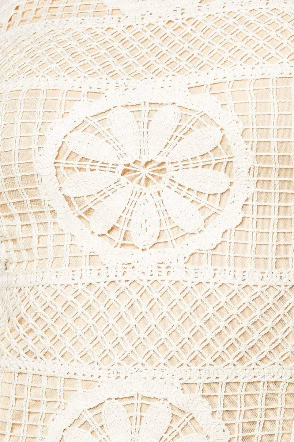 REBECCA LACE MIDI DRESS - CREAM