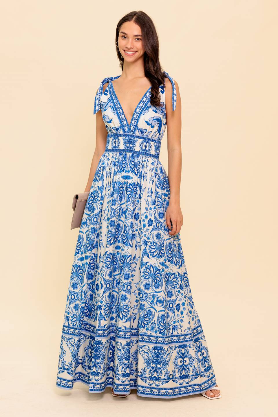 BY THE BAY BLUE MAXI DRESS
