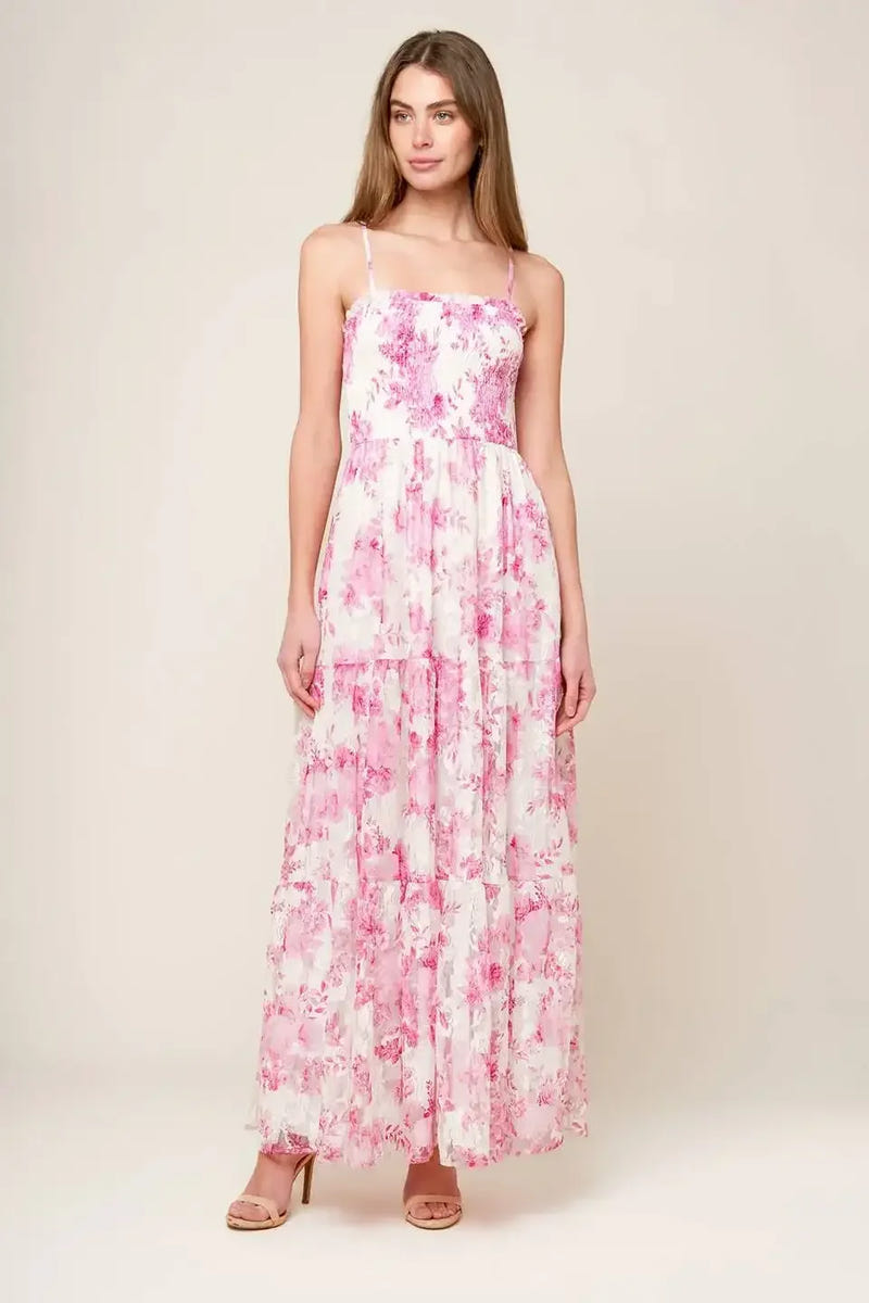 IN THIS MOMENT WOVEN LACE MAXI DRESS