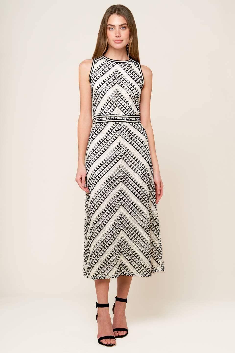 CARLISLE CROCHET MIDI DRESS