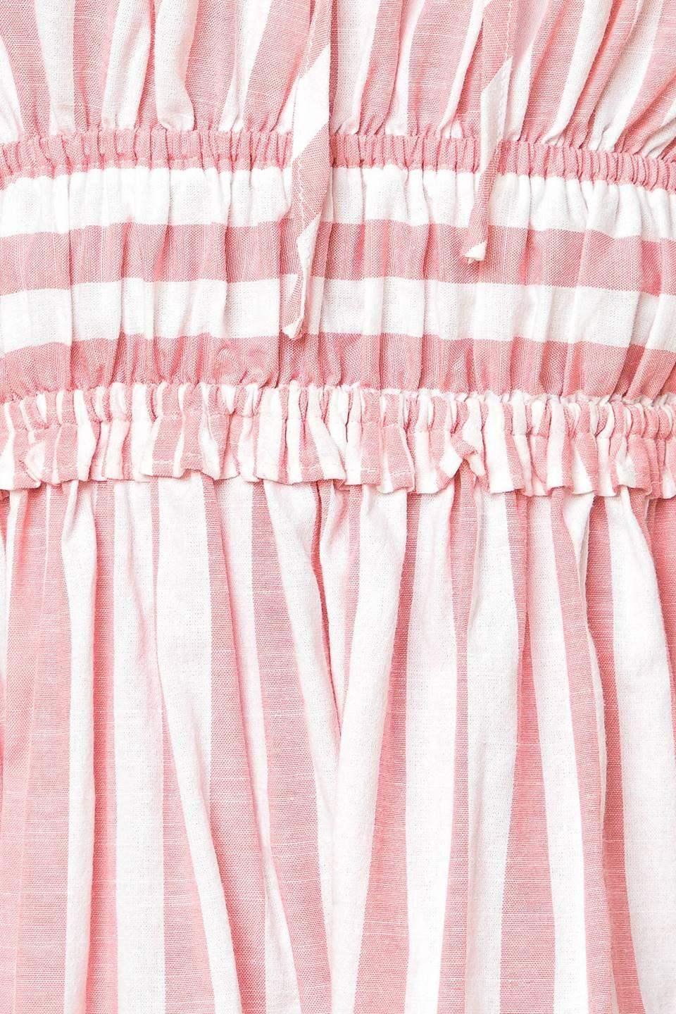PEONY PINK STRIPE MAXI DRESS