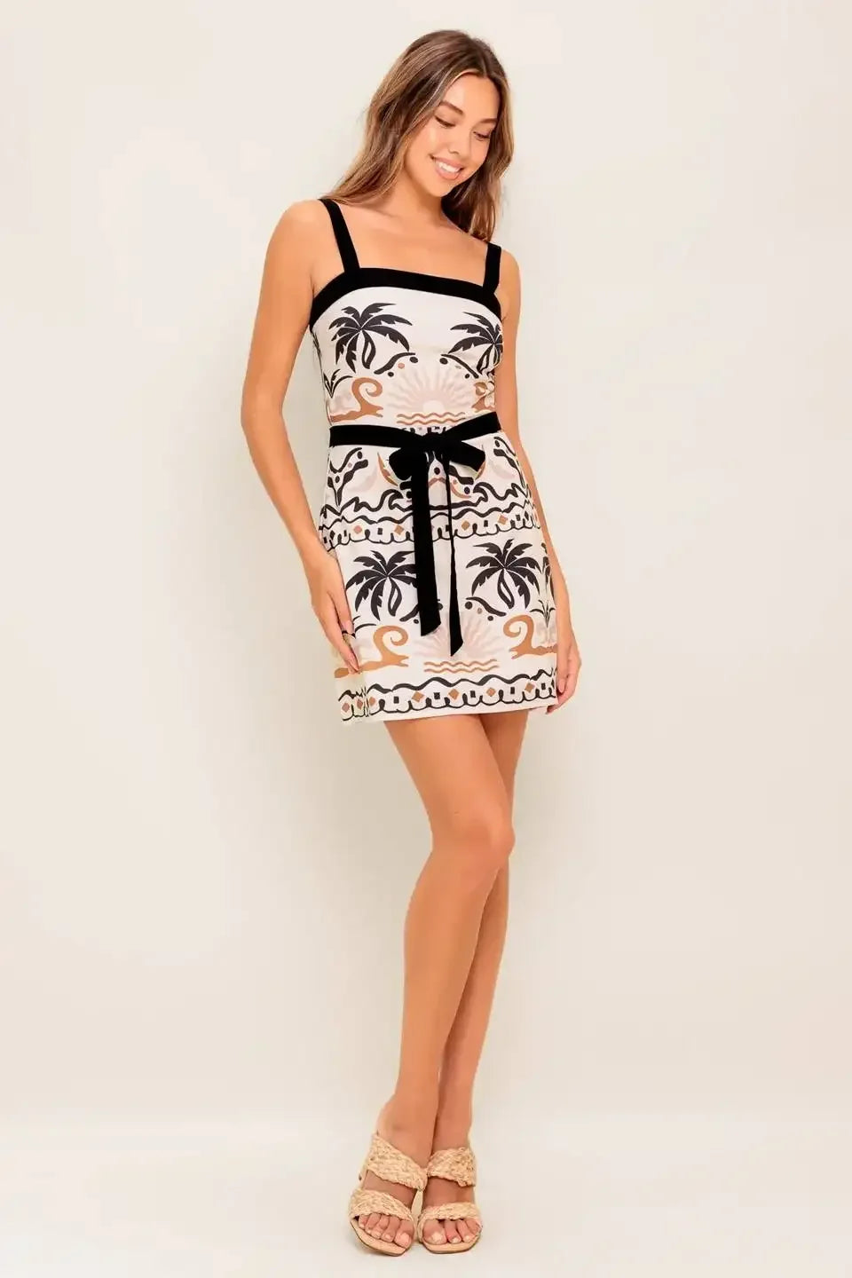 TROPIC NOIR MINI DRESS