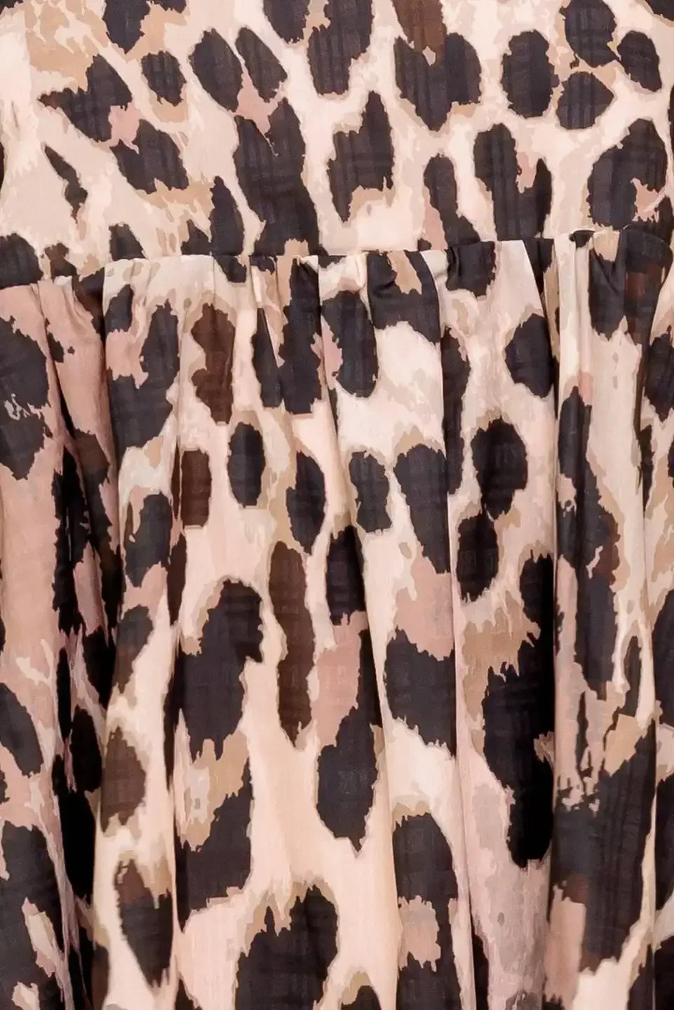 MARTINE LEOPARD MINI DRESS - TAUPE - FINAL SALE