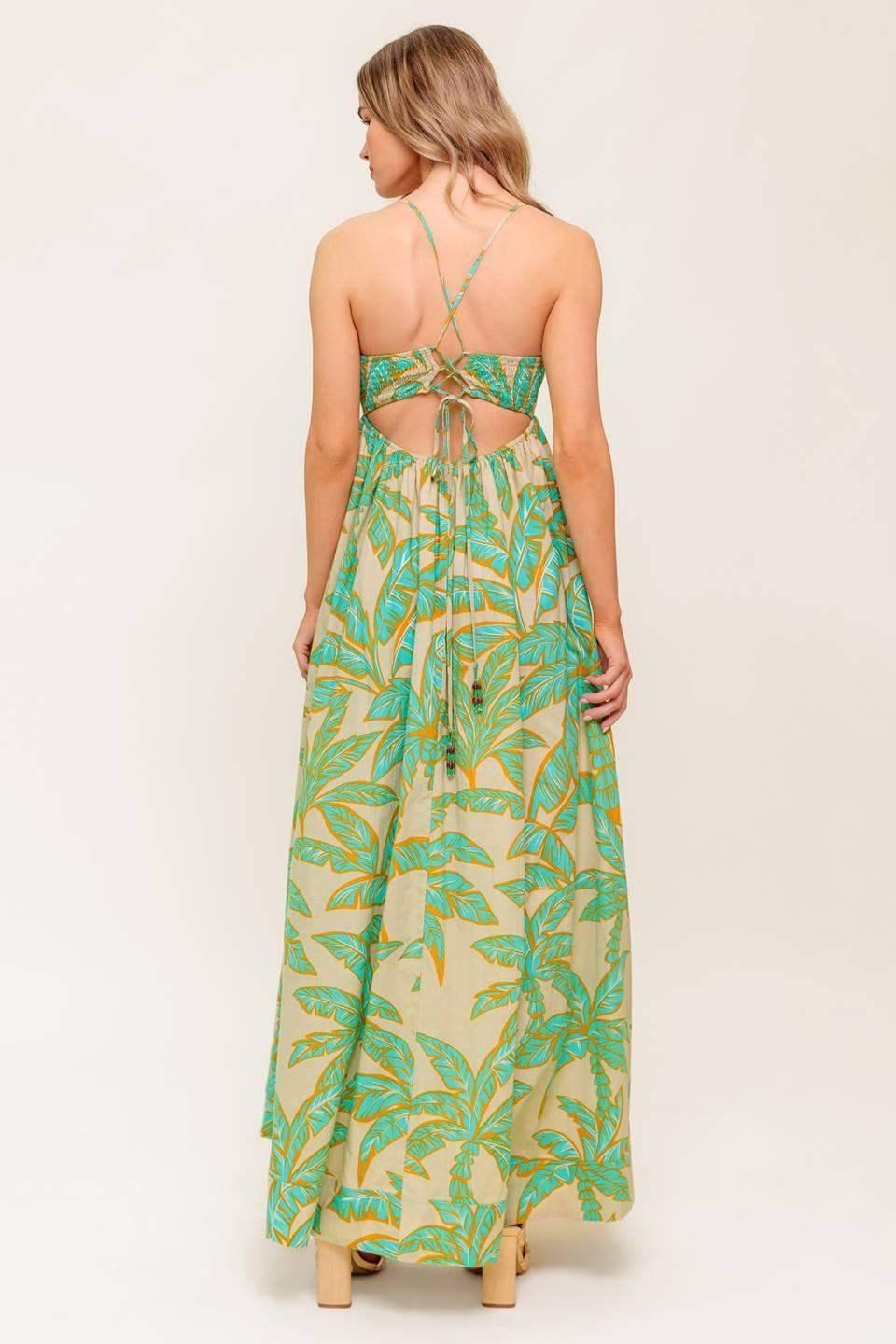 AUGUST TROPICAL MAXI DRESS