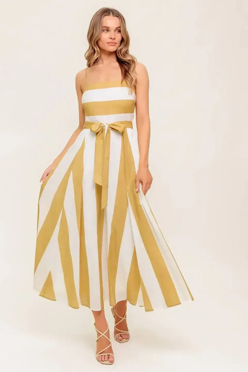 DESERT SANDS - TAUPE MIDI DRESS