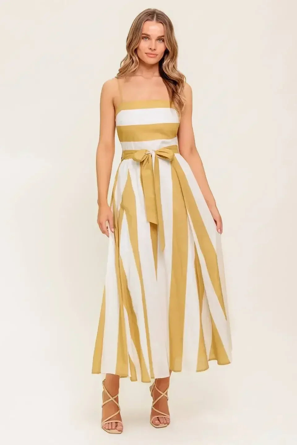 DESERT SANDS - TAUPE MIDI DRESS