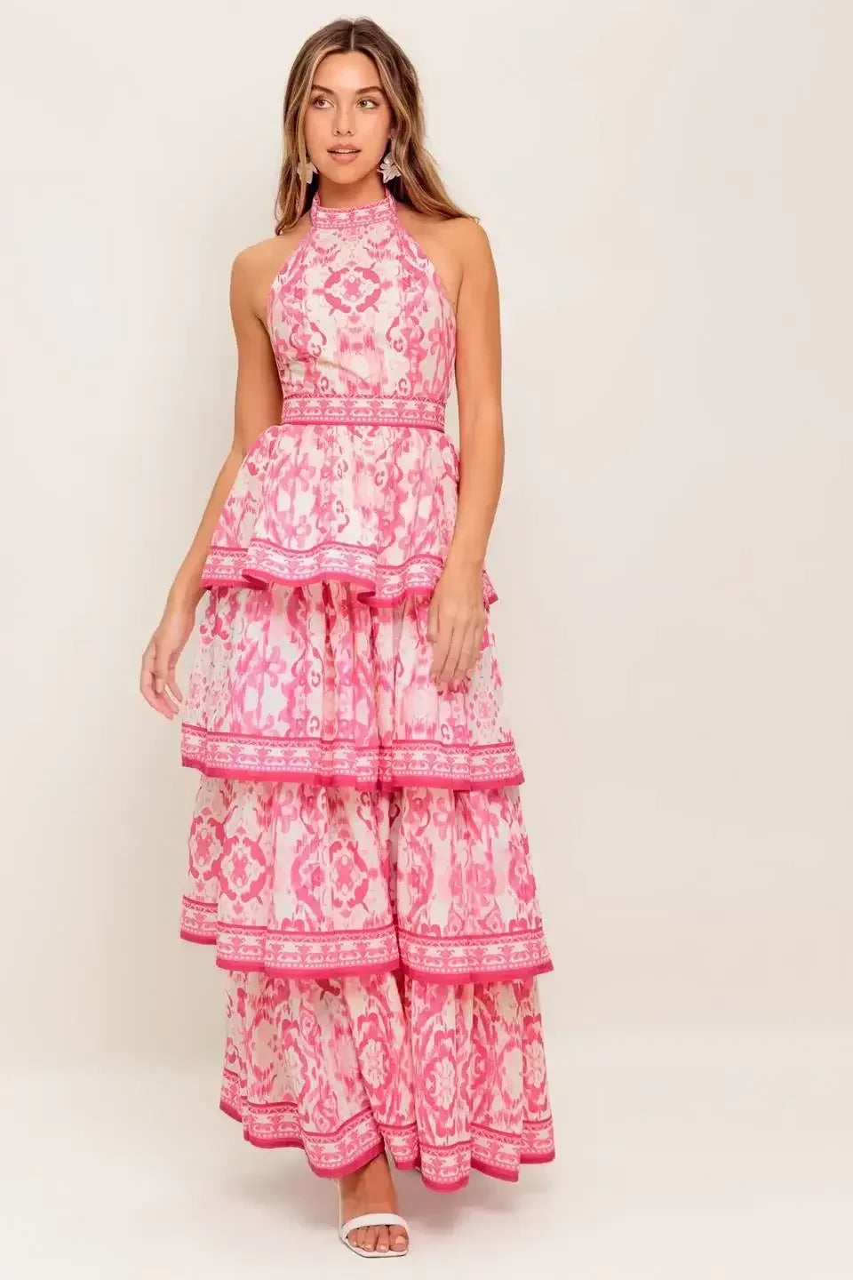 MALLORY TIERED MAXI DRESS - FUCHSIA - FINAL SALE