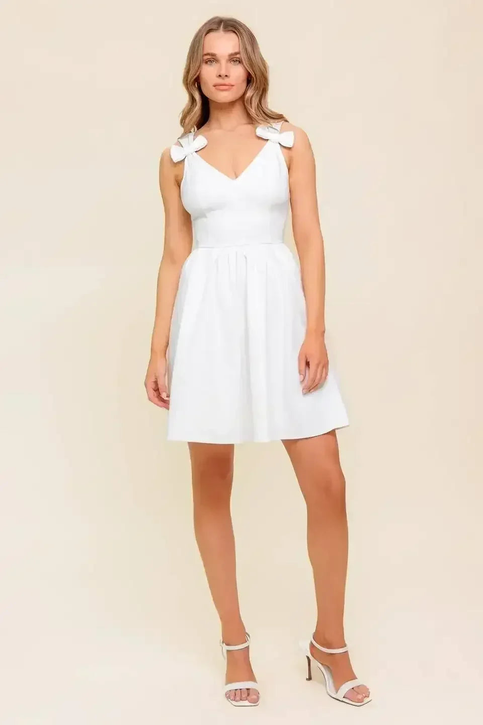 CALLA WHITE DENIM MINI DRESS - FINAL SALE