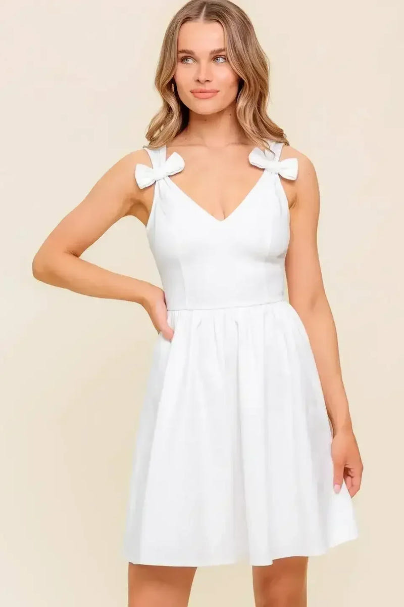 CALLA WHITE DENIM MINI DRESS