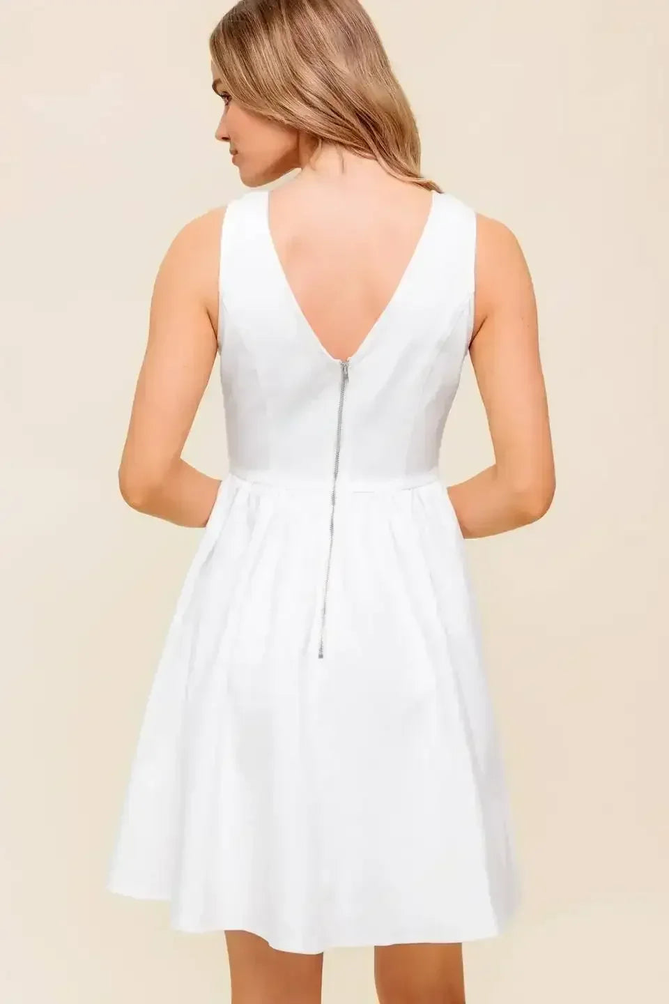CALLA WHITE DENIM MINI DRESS - FINAL SALE
