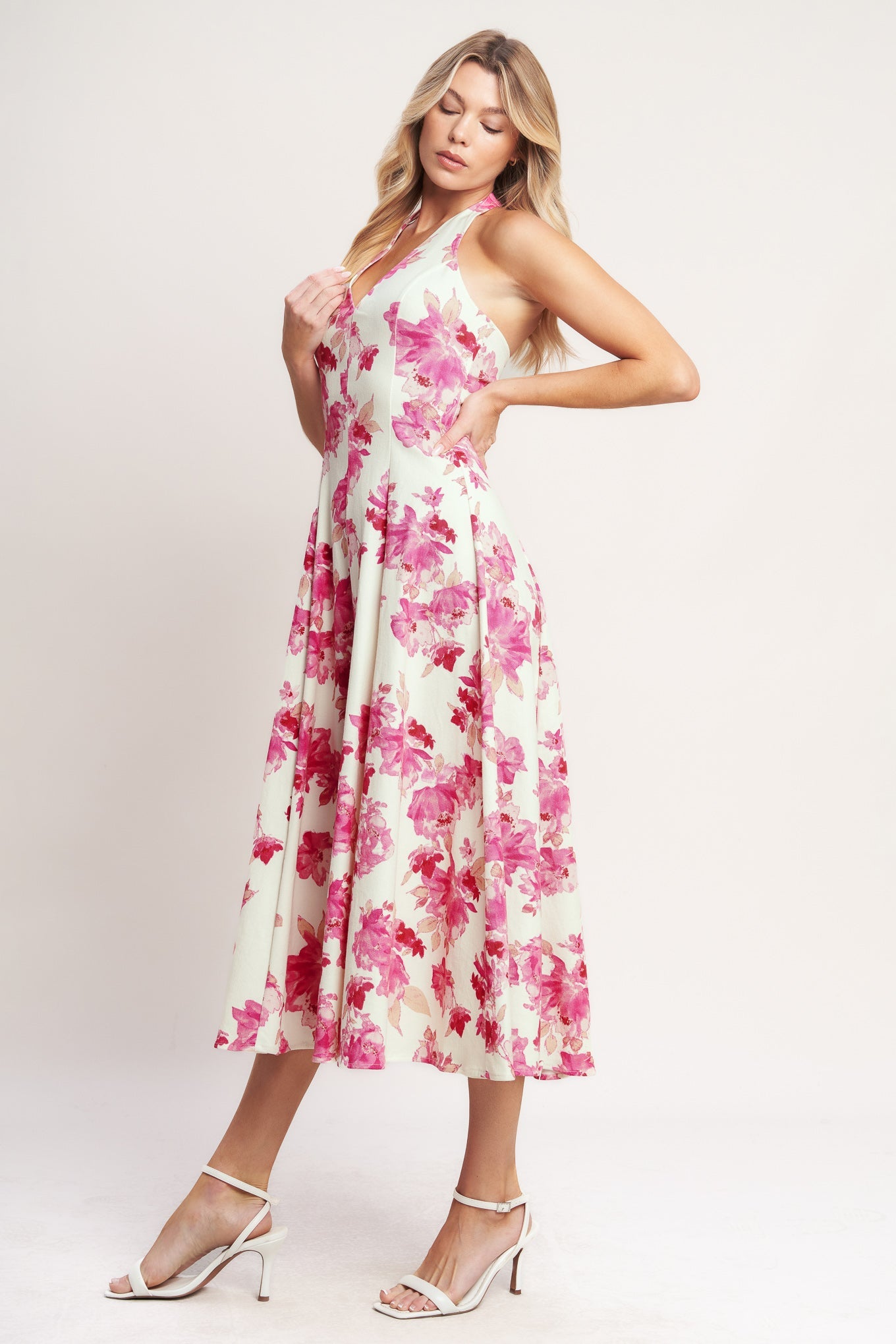 HEARTLAND SUNSET MIDI DRESS - PINK HEARTLAND SUNSET MIDI DRESS - PINK