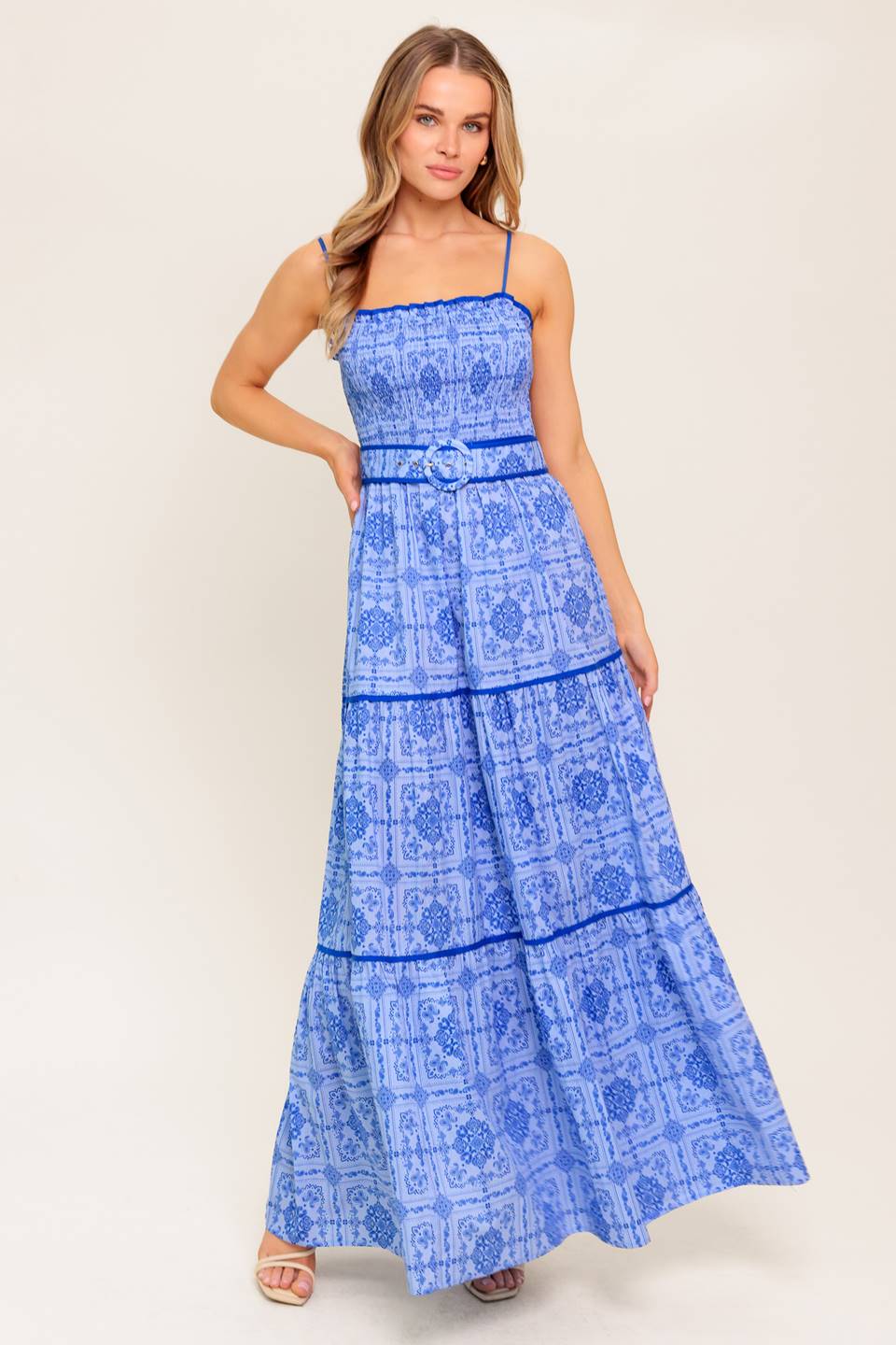 Lady Black Tie - Weston Maxi Dress - Blue - Size L Lady Black Tie - Weston Maxi Dress - Blue - Size L