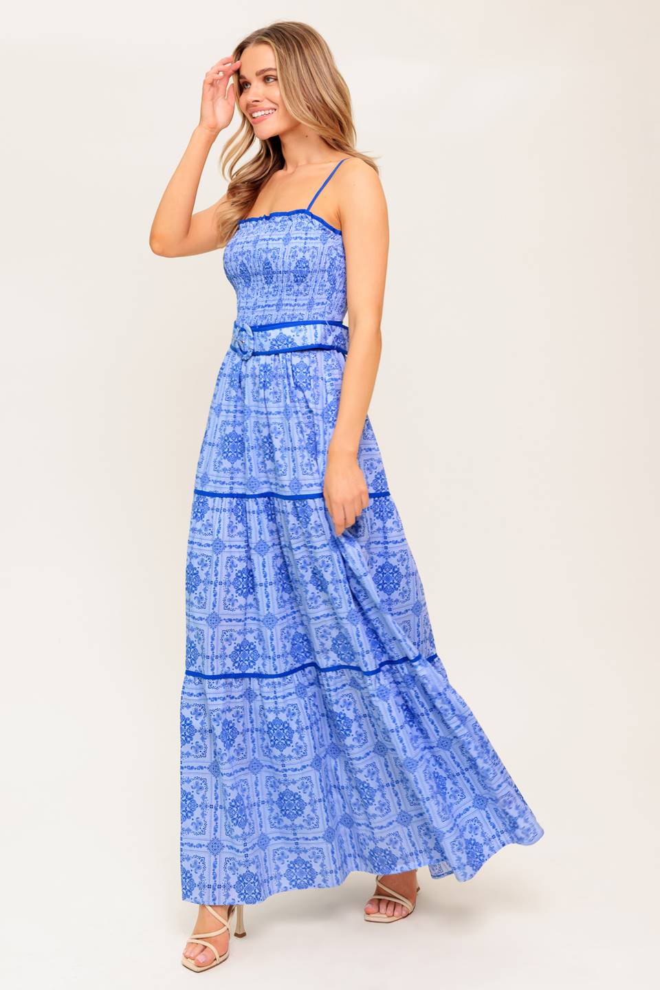 Lady Black Tie - Weston Maxi Dress - Blue - Size L Lady Black Tie - Weston Maxi Dress - Blue - Size L