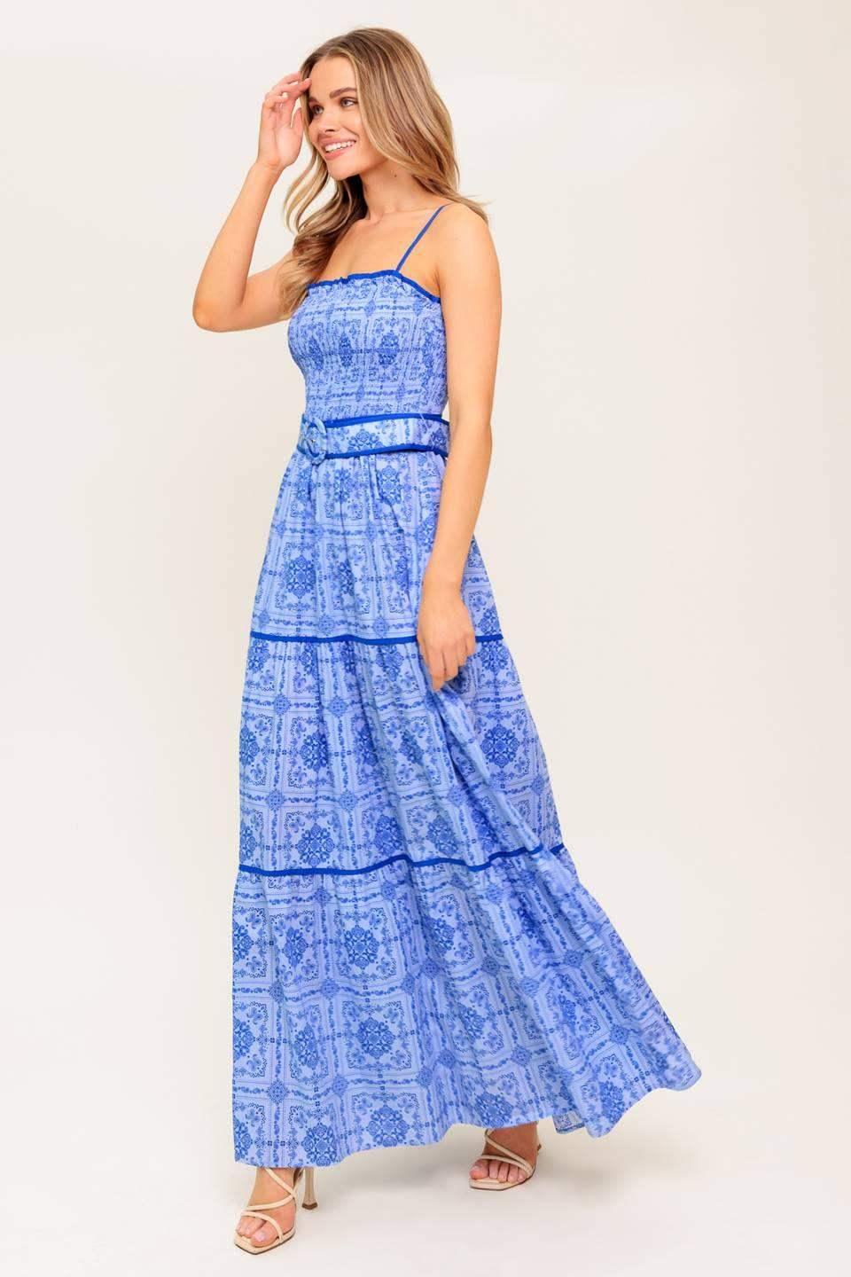 WESTON MAXI DRESS - BLUE
