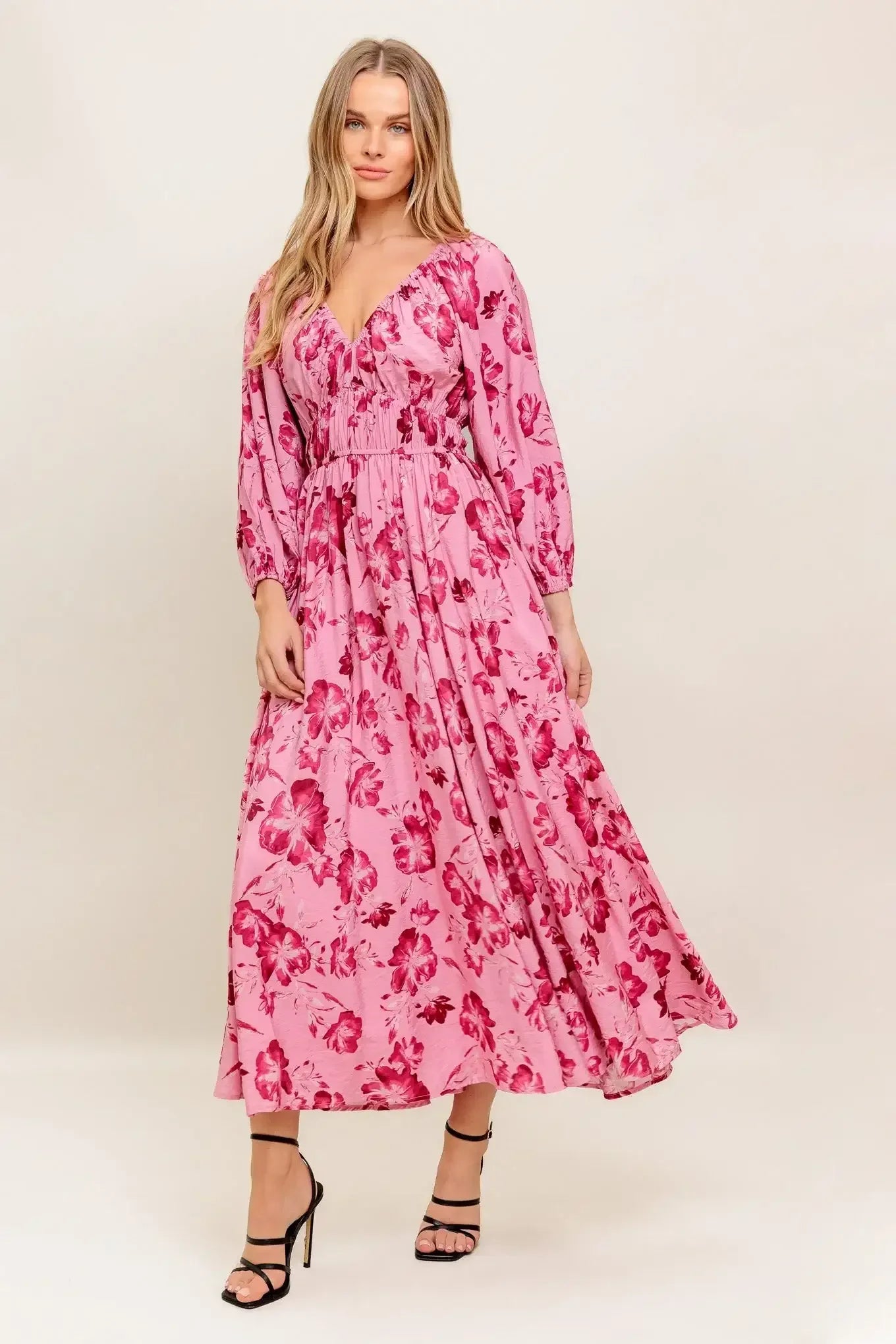 HONEY MIDI DRESS - MAUVE