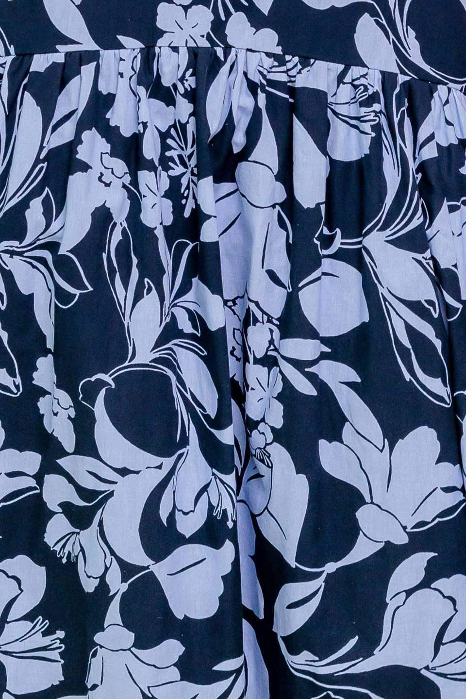 SMILES ARE CONTAGIOUS MIDI DRESS - NAVY BLUE