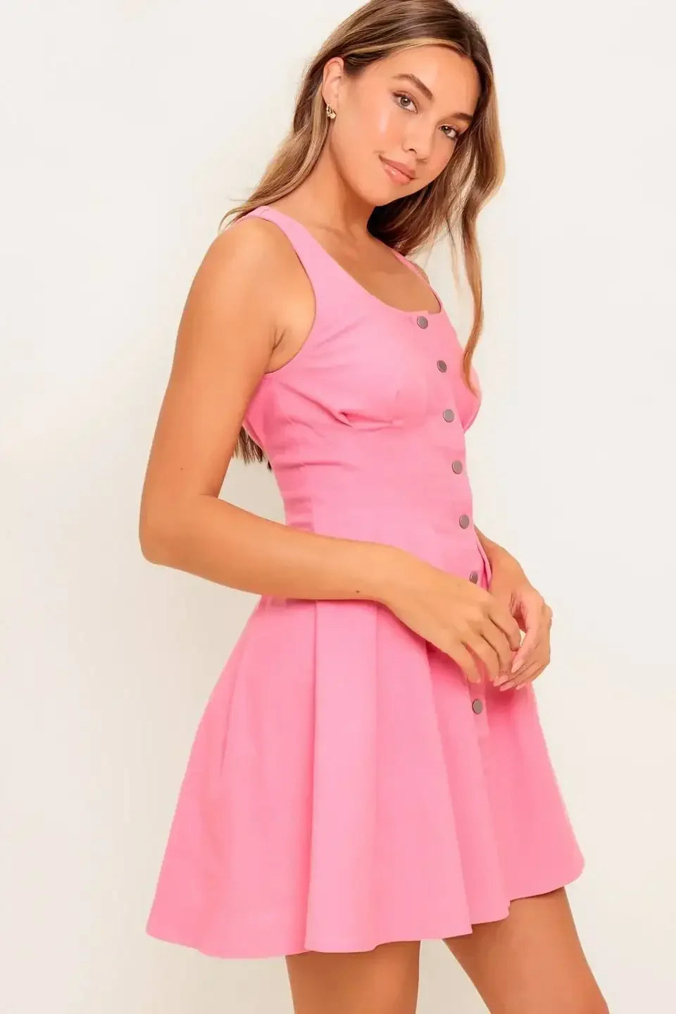 COTTON CANDY DAYS PINK MINI DRESS