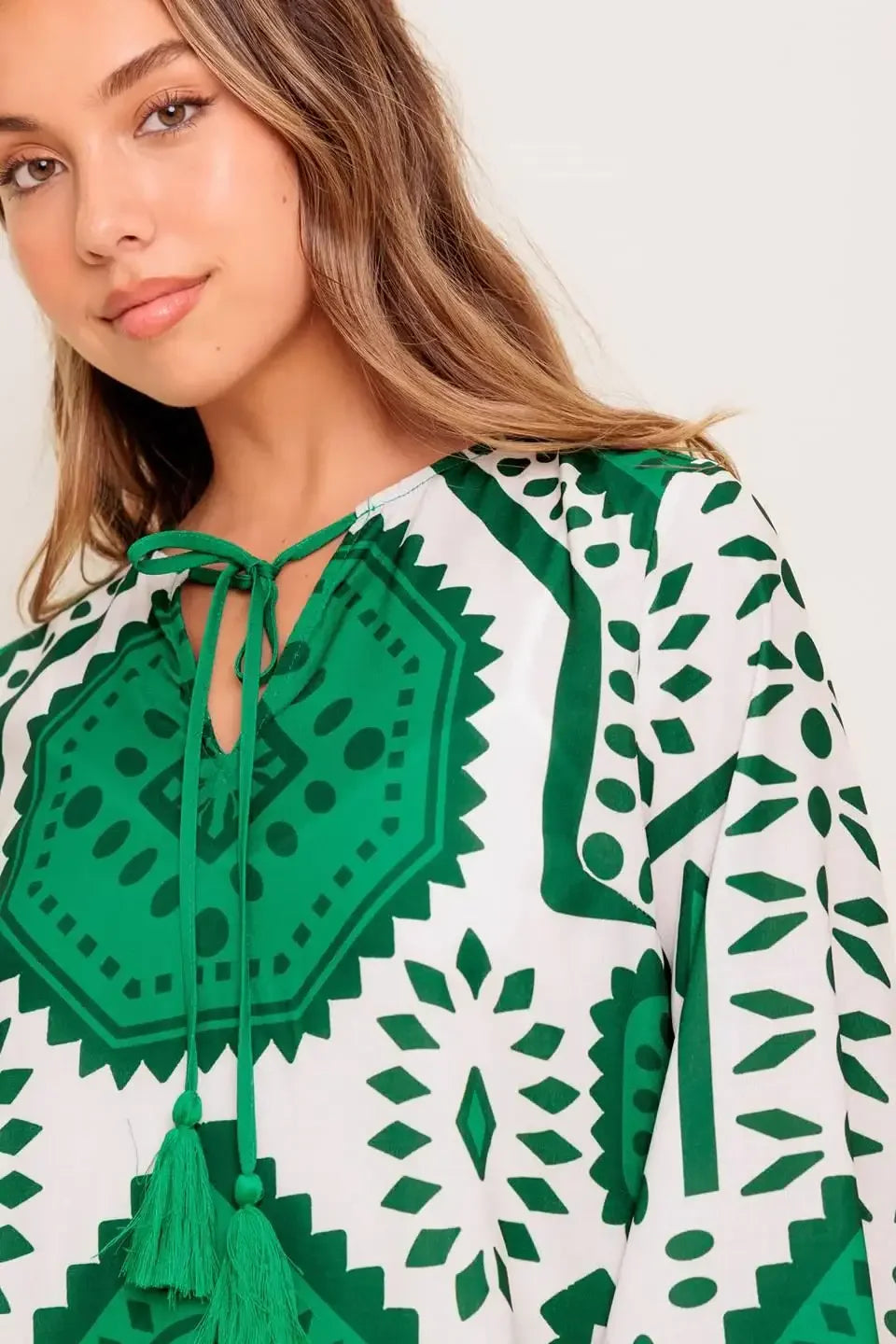 EMERALD TERRA TUNIC MINI DRESS