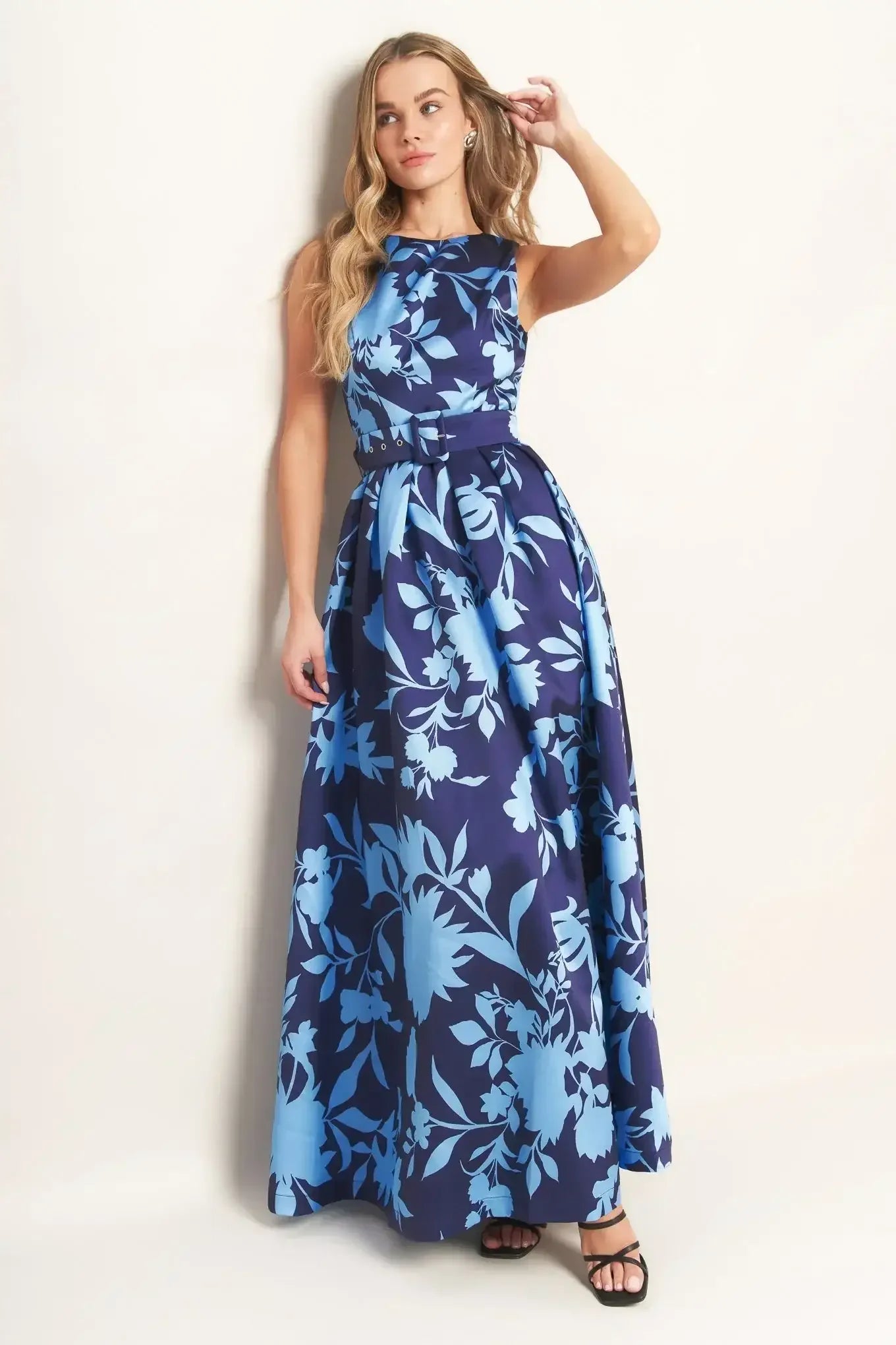 SAPPHIRE FLORAL MAXI DRESS