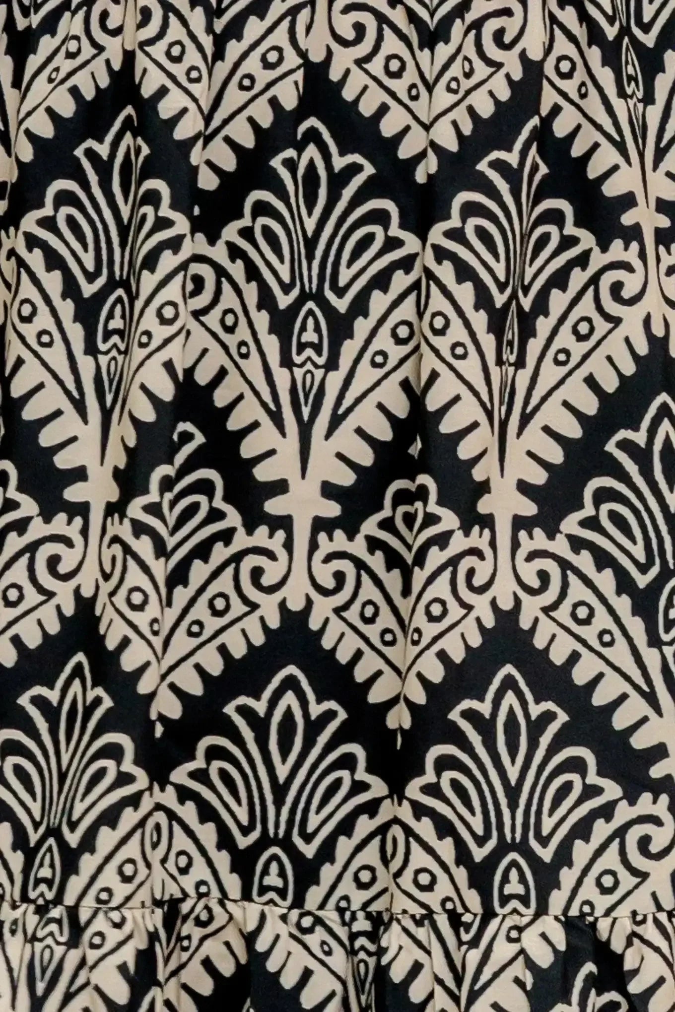 Hazelwood Garden Maxi Dress - Black & Ivory