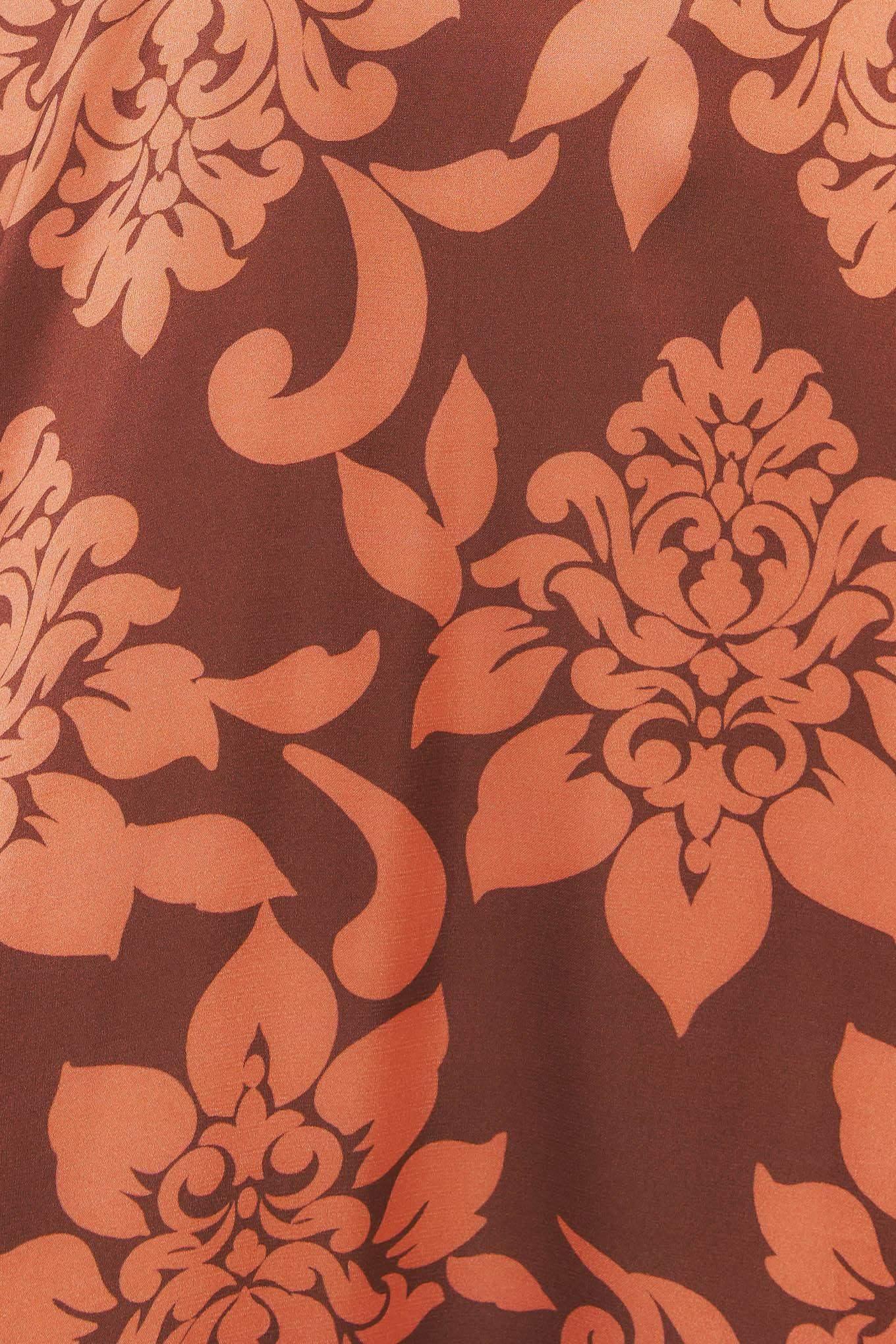 AURORA FLEUR BROWN MAXI DRESS