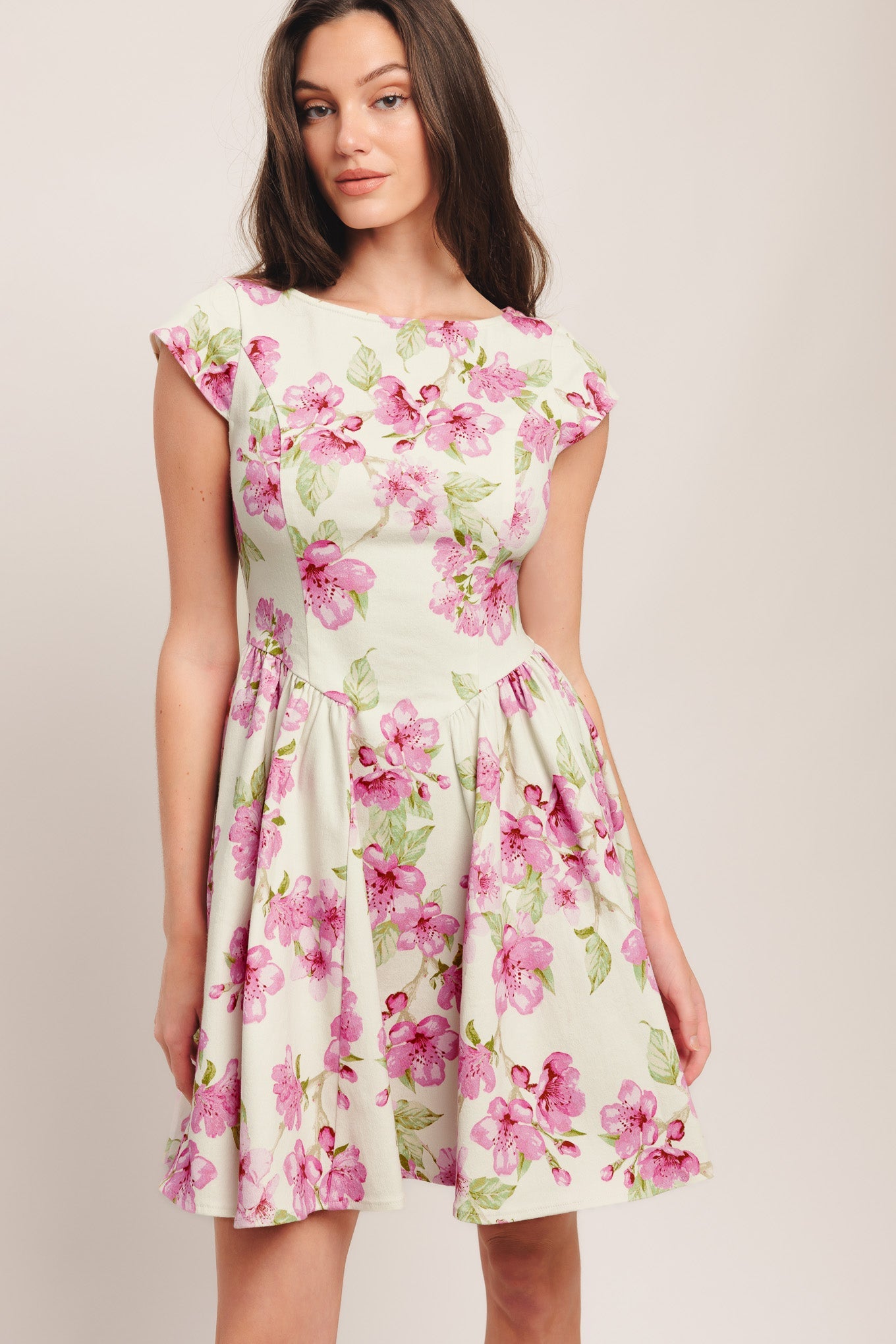 BLOSSOM BABE PINK MINI DRESS