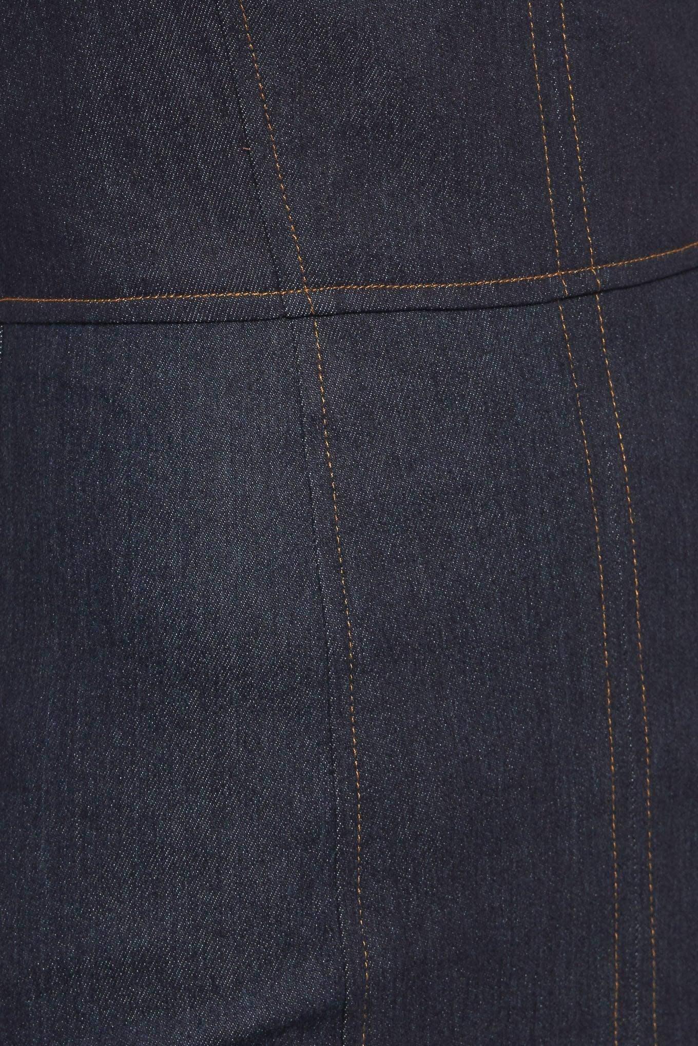 MIDNIGHT INDIGO DENIM MIDI DRESS