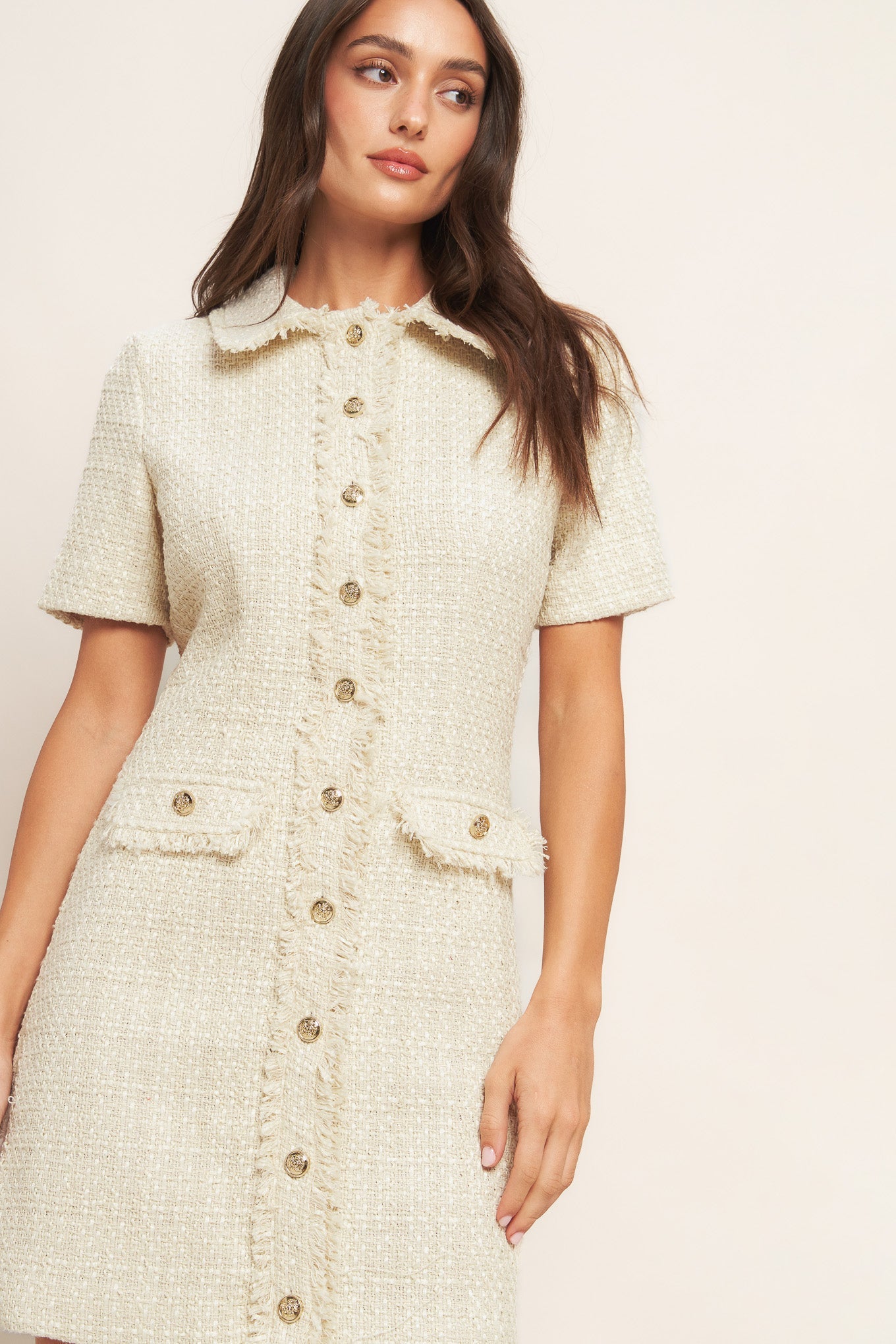 BOUCL AFFAIR TWEED MINI DRESS | LADY BLACK TIE BOUCL AFFAIR TWEED MINI DRESS | LADY BLACK TIE