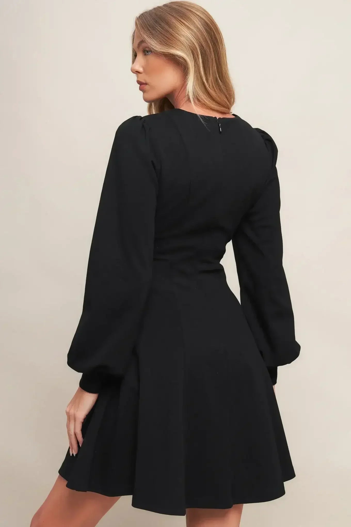 BLACK SWAN HEAVY KNIT MINI DRESS - FINAL SALE