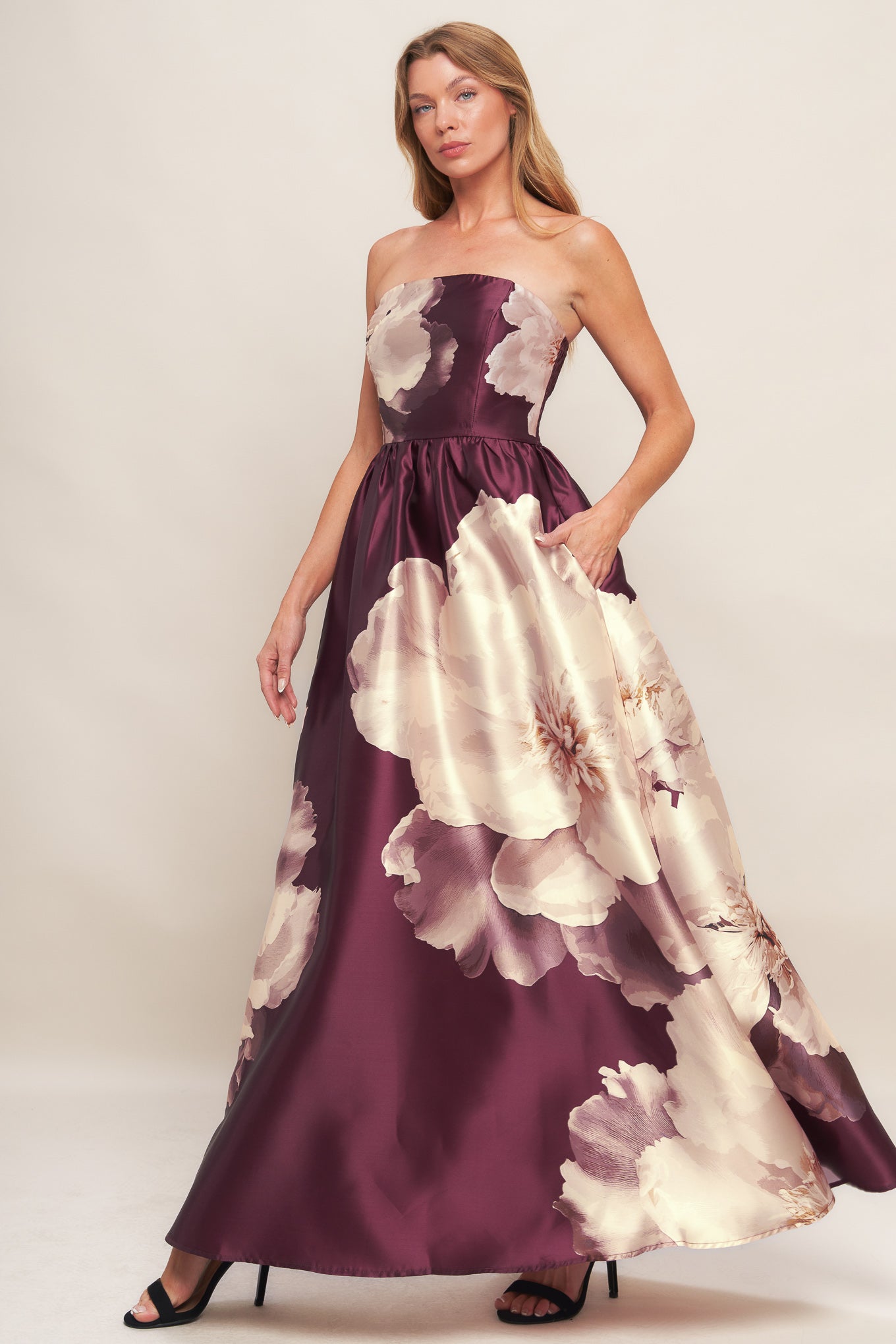 LUXE PEONY MAXI DRESS