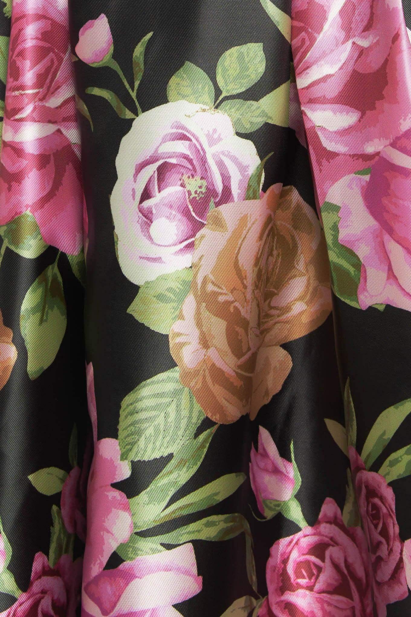 GLAMOUR GARDEN FLORAL MAXI DRESS