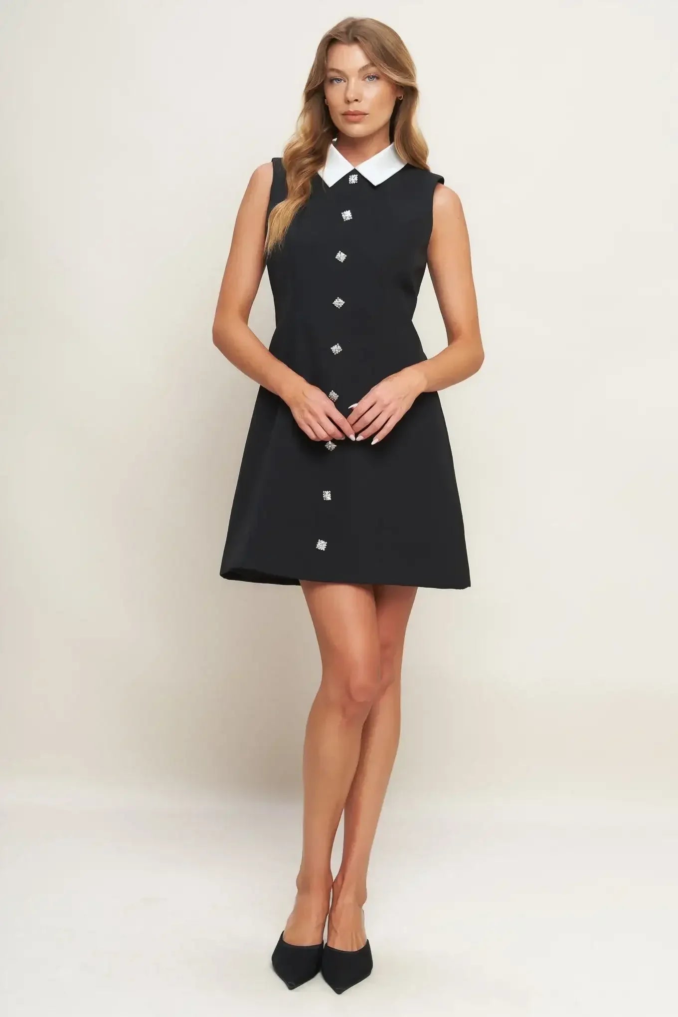 LOVELY MOMENT BLACK MINI DRESS