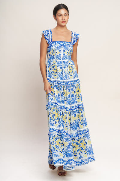 SALTY AIR SWEETHEART BLUE MAXI DRESS - FINAL SALE