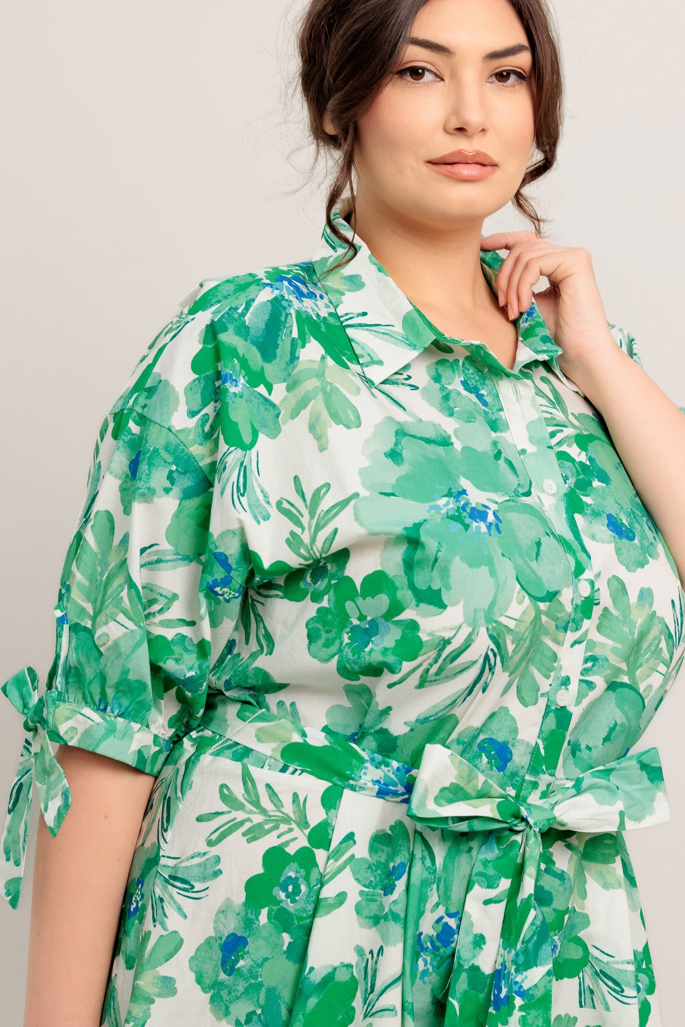 green shirt dress Buy Friends Like These Khaki Green Petite Long Sleeve Button Through Collar Midi Shirt Dress from Next USA