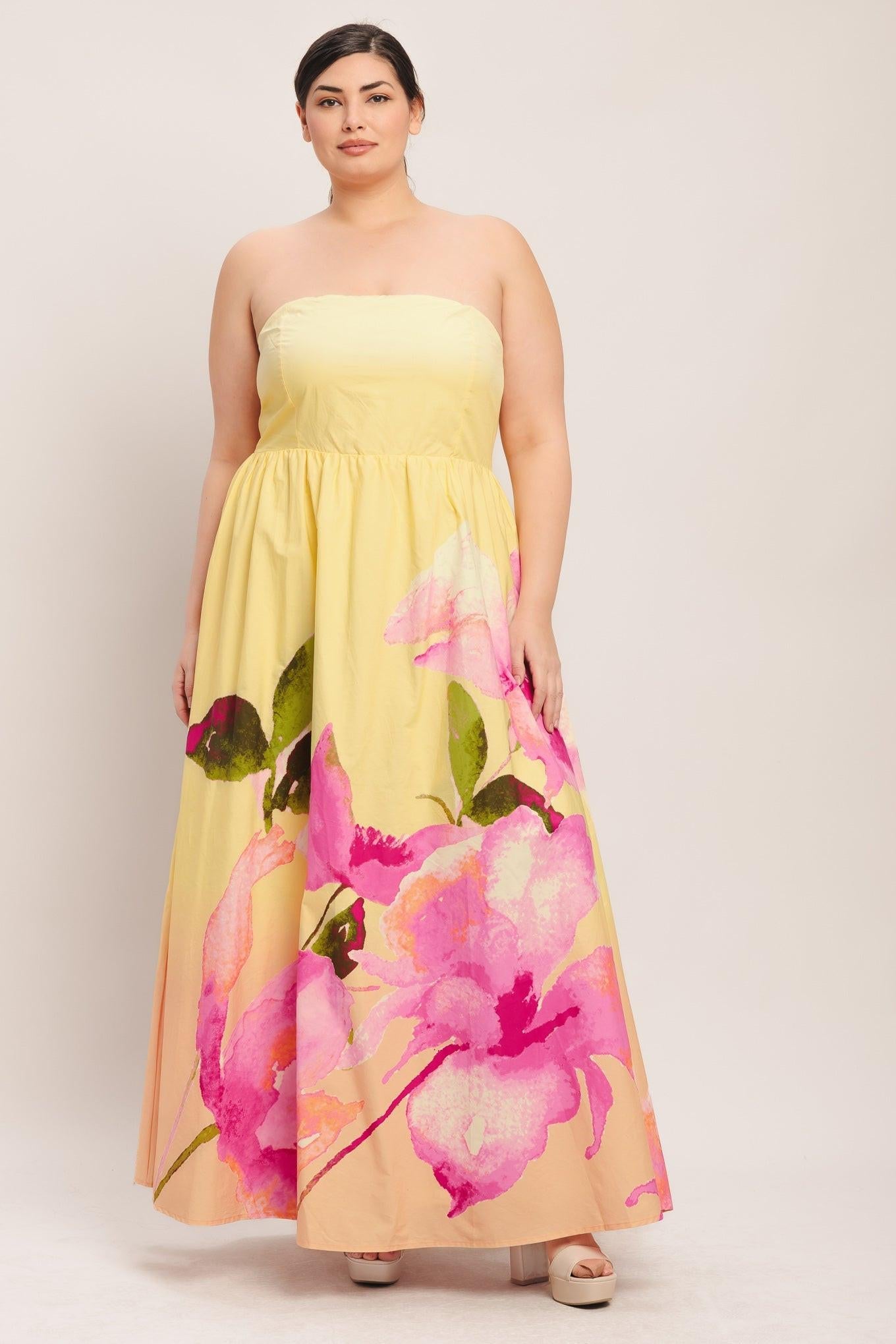 light pink and yellow dress A Very Pink & Yellow Summer Dress